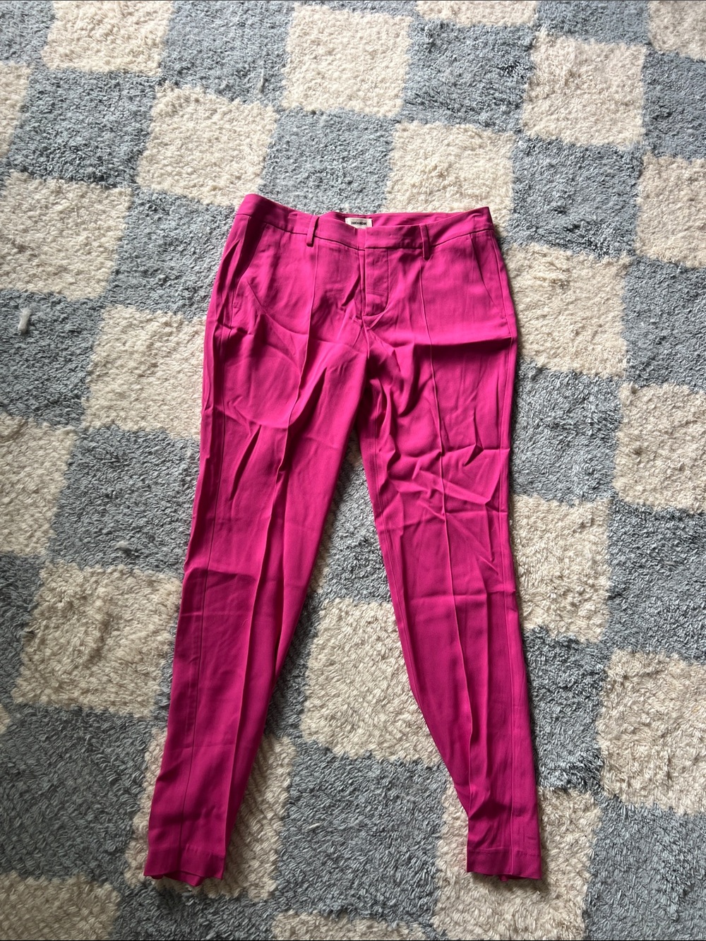 Zadig & Voltaire Women’s High-Waist Slim Tapered Pants - Fuchsia Pink